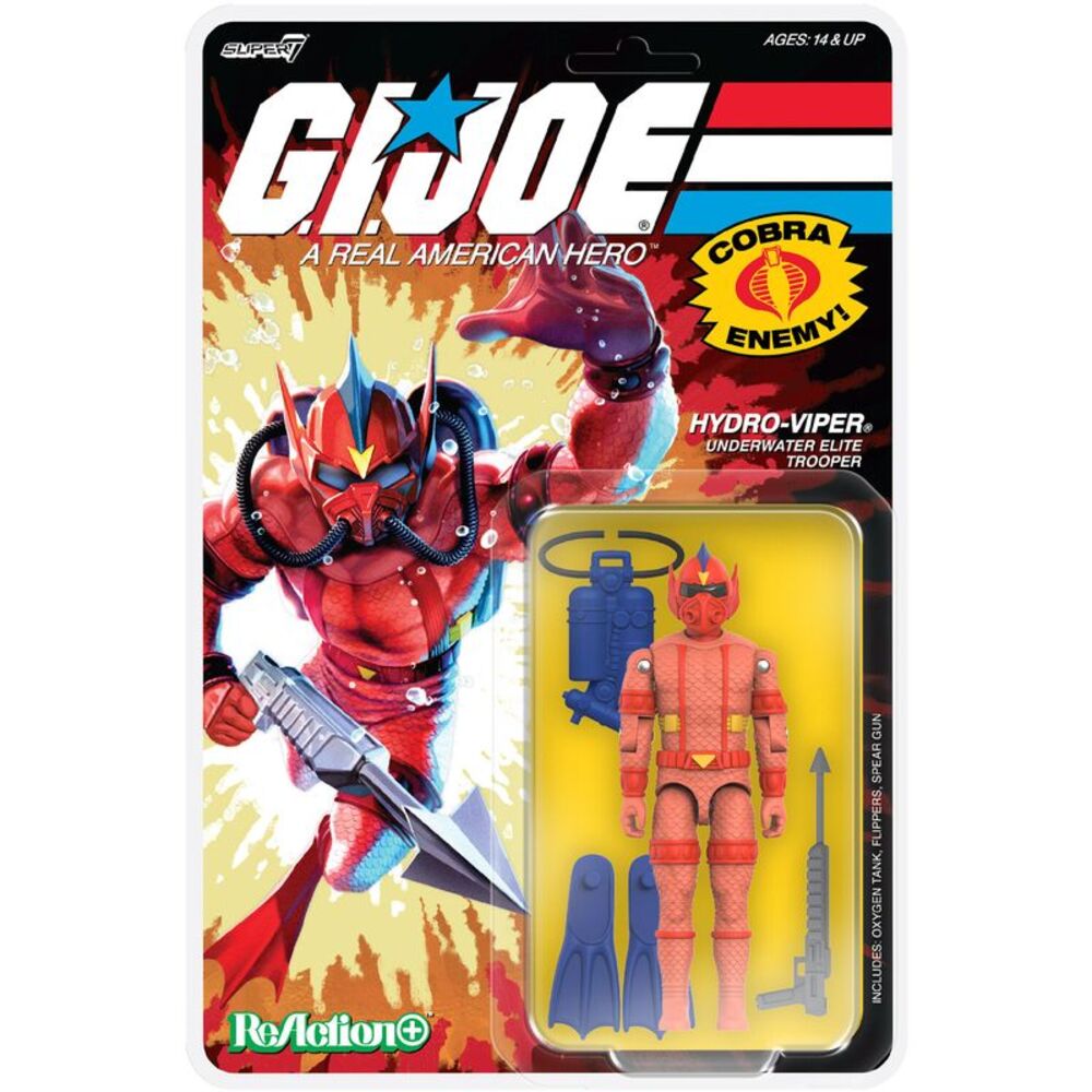 Super7 - G.I. Joe - ReAction+ Wv7 - Hydro Viper (Comic)  COLLECTIBLES